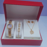 3-in-1 Ladies Gold Jewelry Set Classic