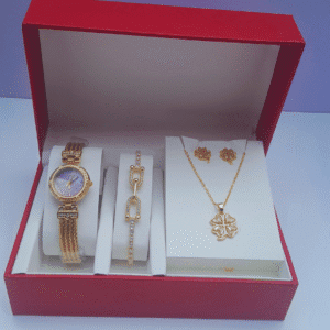 3-in-1 Ladies Gold Jewelry Set Classic