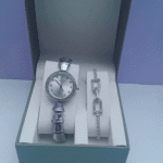 Elegant Spark Silver Ladies 2-in-1 Jewelry Set