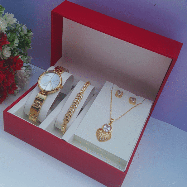 Rose Gold Jewelry Set for Women