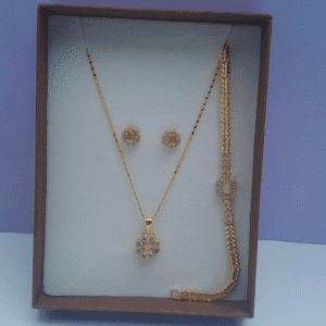 Elegant Golden Harmony 3-in-1 Jewelry Set
