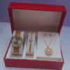 luxury all gold jewelry set