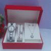 Luna Belle Ladies Silver 3-in-1 Jewelry Set