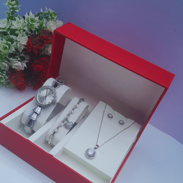 Luna Belle Ladies Silver 3-in-1 Jewelry Set