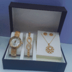 Elegant Gold Jewelry Set Women
