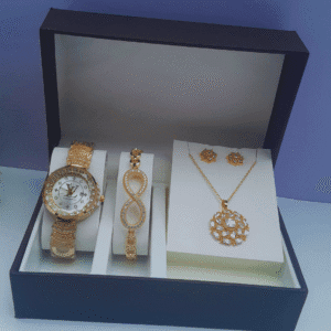 Elegant Gold Jewelry Set Women