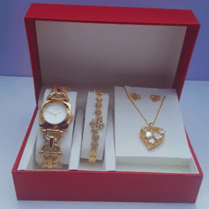 luxury all gold jewelry set