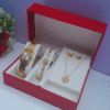 Luminous Grace Ladies Gold 3-in-1 Jewelry Set
