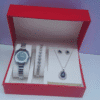 Silver Ladies Jewelry Set