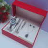 Silver Ladies Jewelry Set