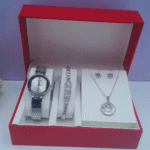 3-in-1 Ladies Silver Jewelry Set Modern