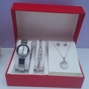3-in-1 Ladies Silver Jewelry Set Modern