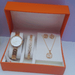 Golden Velvet Charm Ladies 3-in-1 Jewelry Set