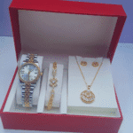 Rosé Glow Ladies 4-in-1 Jewelry & Watch Gift Set