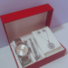 Silver Ladies Jewelry Set