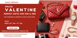 Valentine's gifts promotion with luxury items